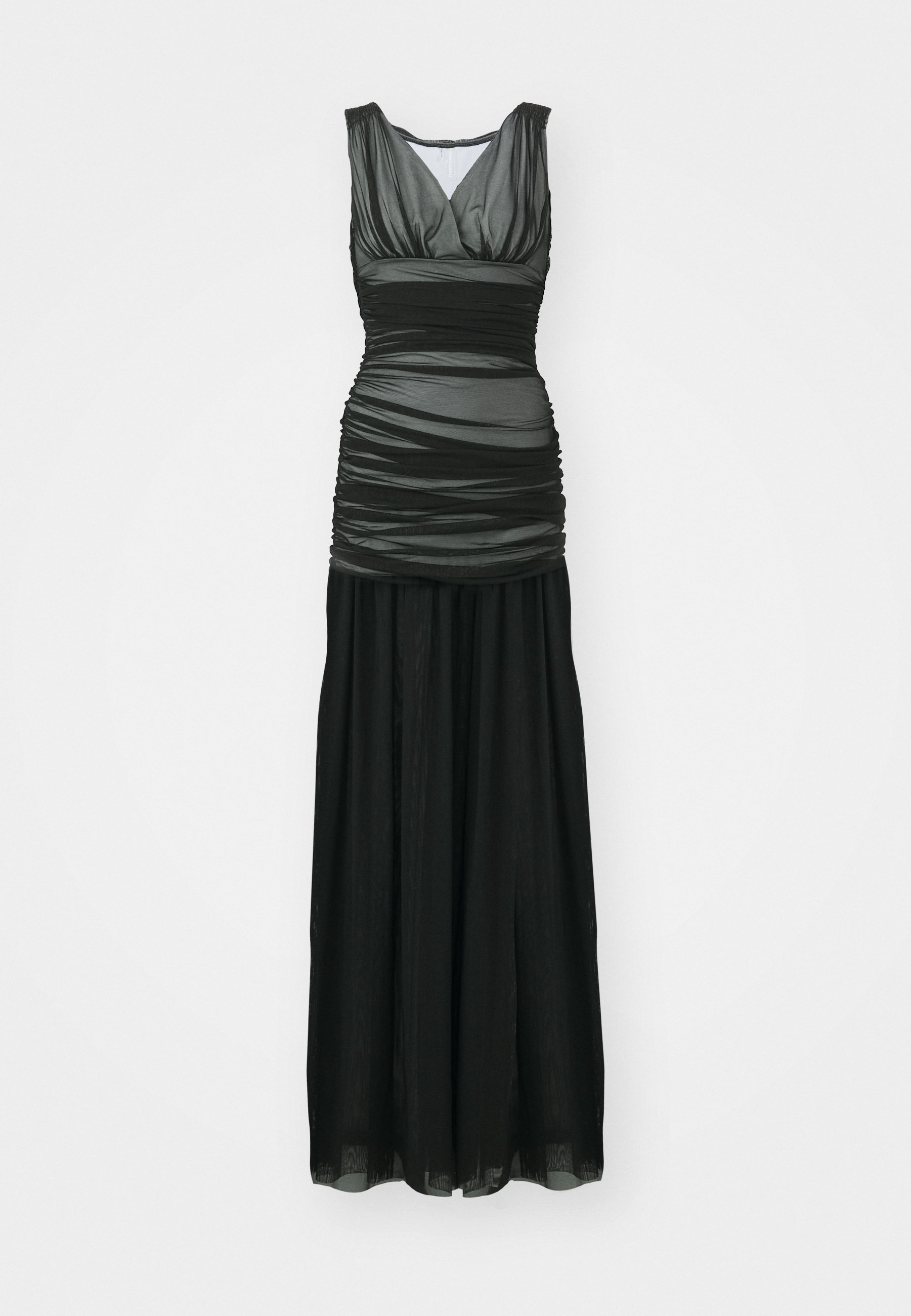 パーティードレス Norma Kamali Tara Pickleball Gown TARA PICKLEBALL GOWN – Black/Snow White – Norma Kamali
