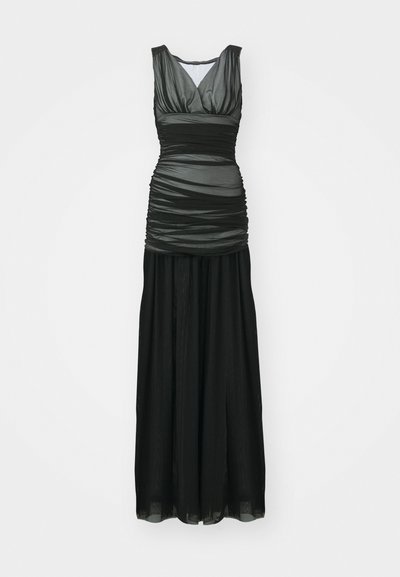 Norma Kamali TARA PICKLEBALL GOWN - Vestido de fiesta - black/snow white