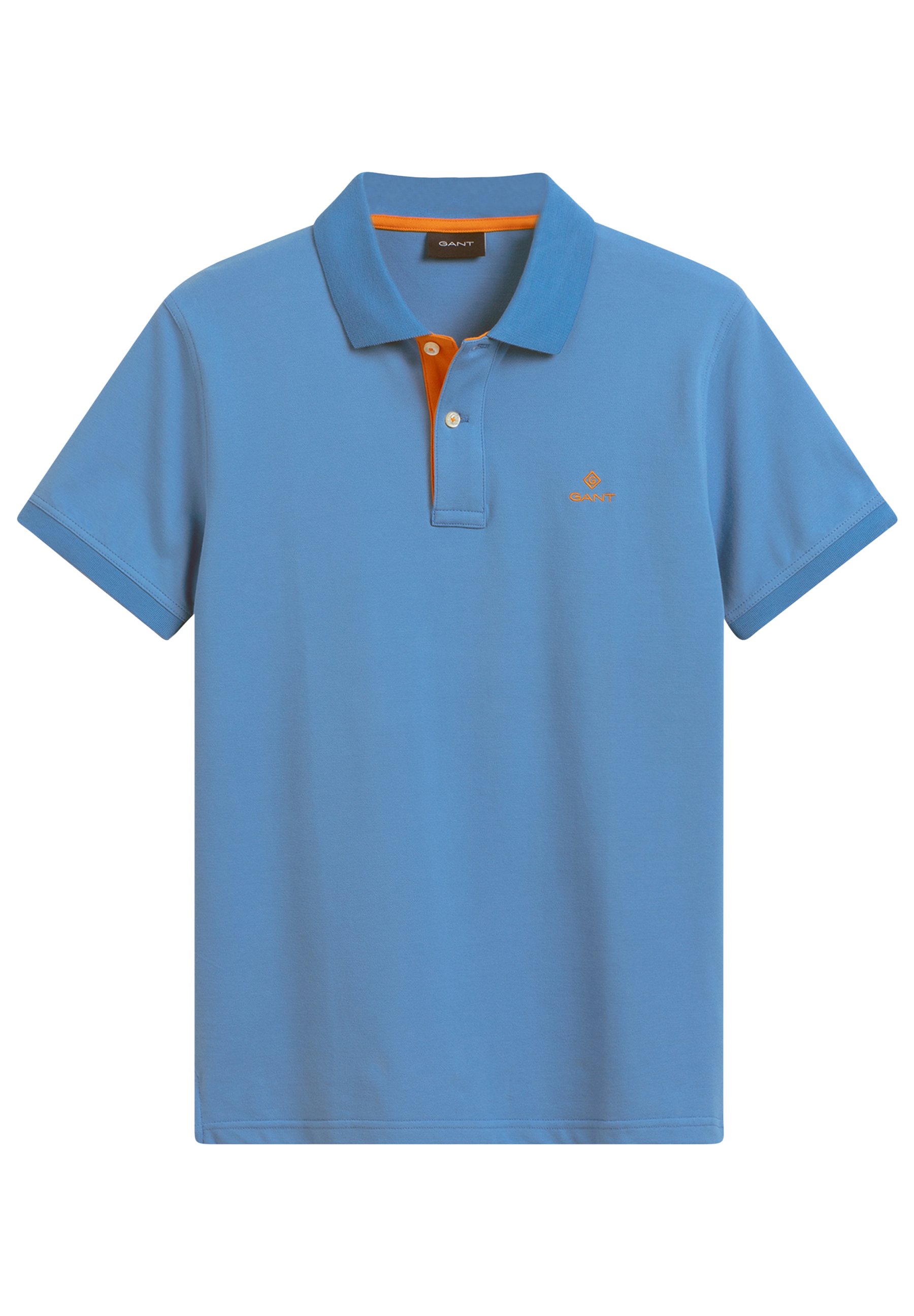 GANT CONTRAST COLLAR RUGGER - Poloshirt - day blue/blauw - Zalando.nl
