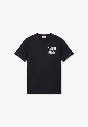 Calvin Klein Jeans, BLOCK FONT - T-Shirt print - black