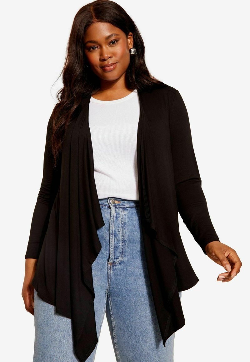 Curves Like These REGULAR FIT - Strickjacke - black