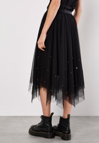 Apricot PEARL EMBELLISHED MIDI  - Jupe plissée - black