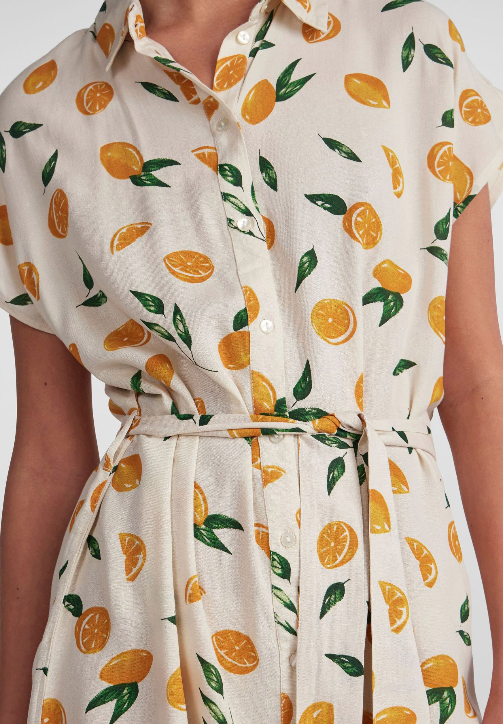 Pieces PCNYA - Shirt dress - birch/light yellow - Zalando.co.uk
