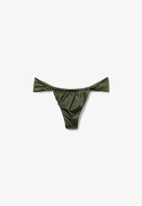 Vald, weiß - 041e - shiny satin dark green