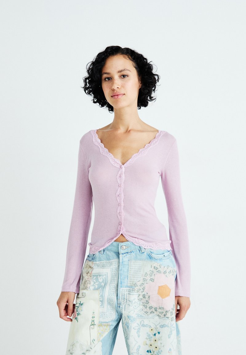 Gilet Femme FREE PEOPLE Taille M - Dos Croisé Bleu Moody | Neuf Avec Étiquette