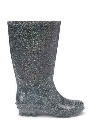GLITTER  - Gumáky - silver glitter
