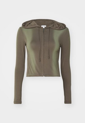 Jaded London ZIP THROUGH HOODIE - Treniņjaka - brown