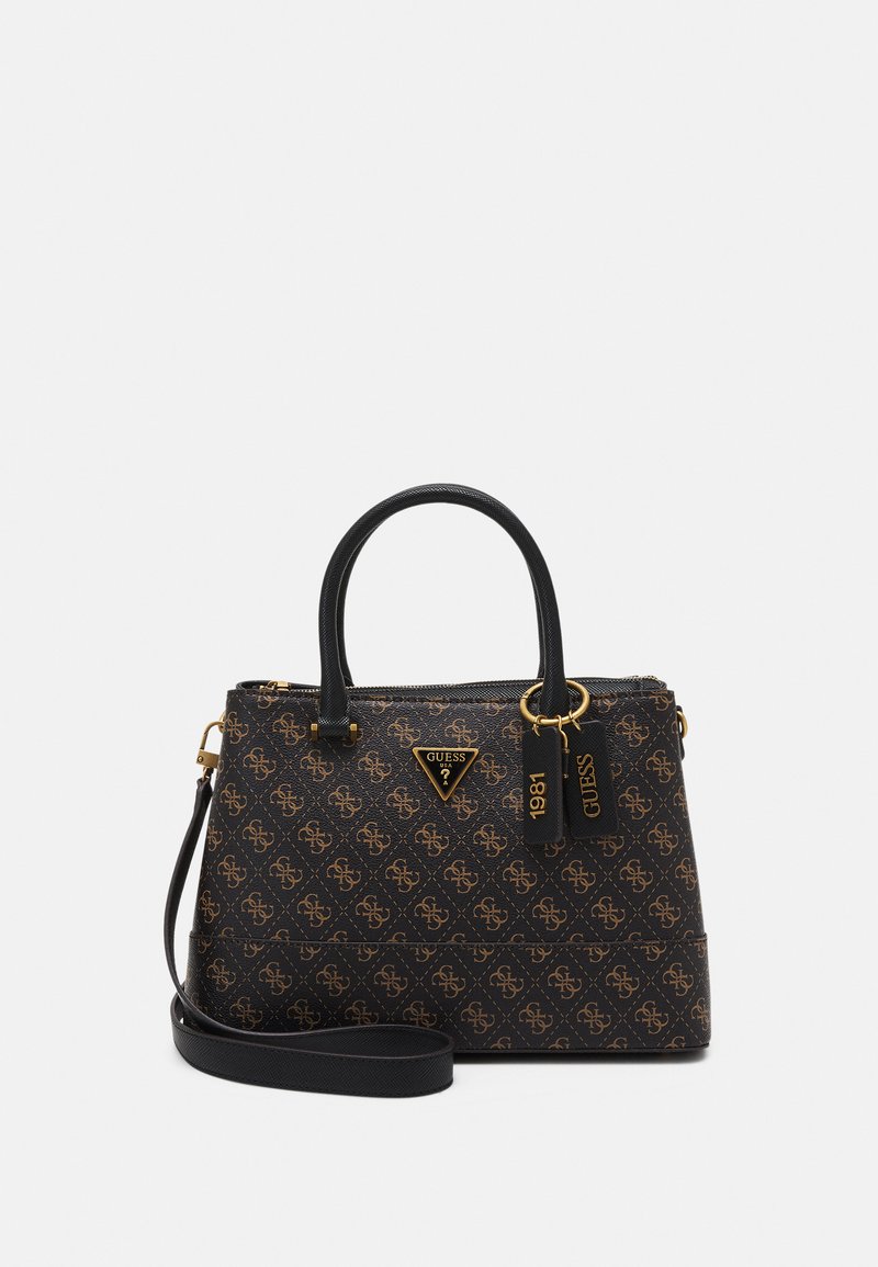 Guess CORDELIA LOGO LUXURY SATCHEL Bolso de mano brown/marrón