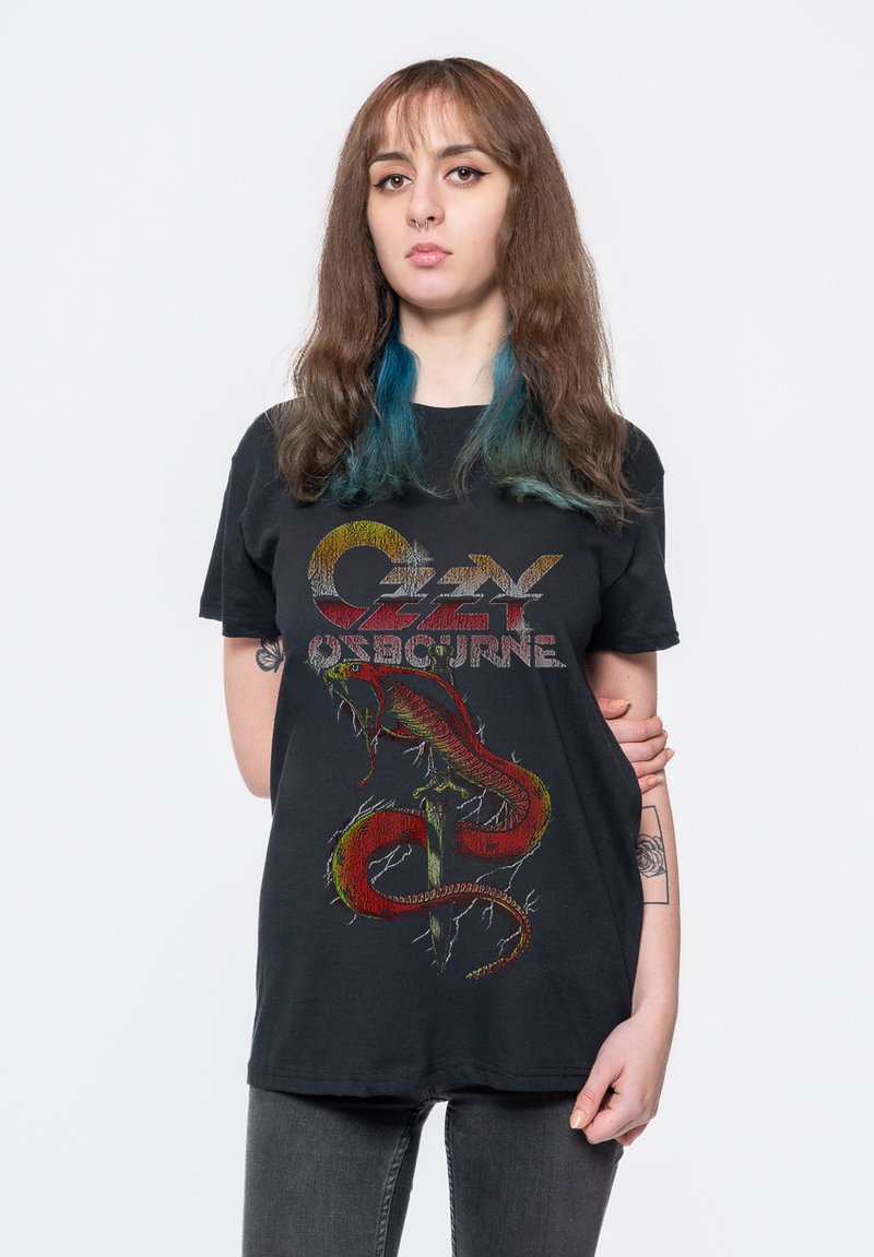Paradiso Clothing OZZY OSBOURNE VINTAGE SNAKE - Print T-shirt - black