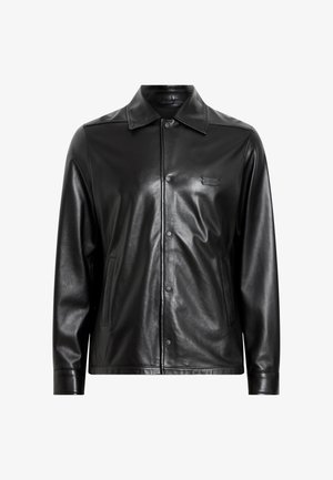 AllSaints ARLINGTON - Chaqueta de cuero - black