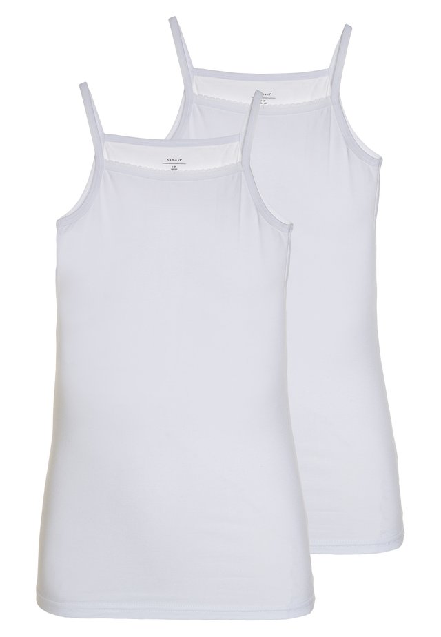 NKFSTRAP TOP 2 PACK  - Unterhemd/-shirt - bright white