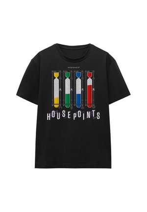 Cotton Soul, HARRY POTTER HOGWARTS HOUSE POINTS IN VIALS - Print T-shirt - black