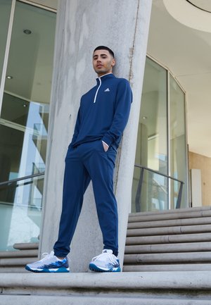MENS PRIMEGREEN QUARTER ZIP - T-shirt à manches longues - crew navy/white
