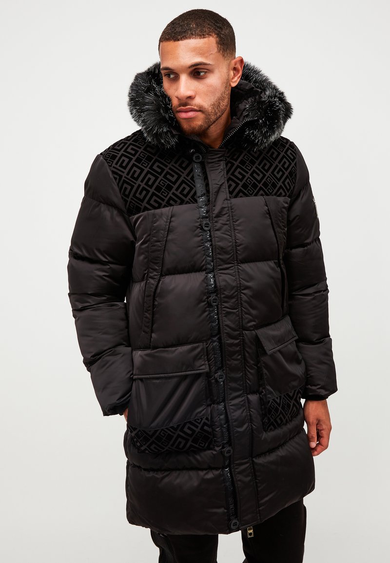 Glorious Gangsta VALLOR LONGLINE PUFFER JACKET Geacă jet black