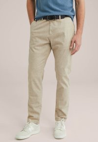 WE Fashion THE TEXTURED - Chinos - beige