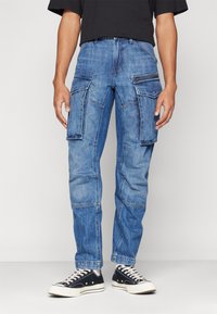 G-STAR ROVIC ZIP REGULAR TAPERED - Pantaloni cargo - faded cliffside blue