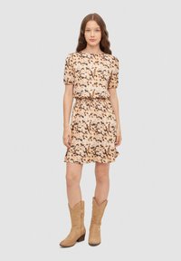 INSIDE MINI ESTAMPADO - Vestido ligero - beige