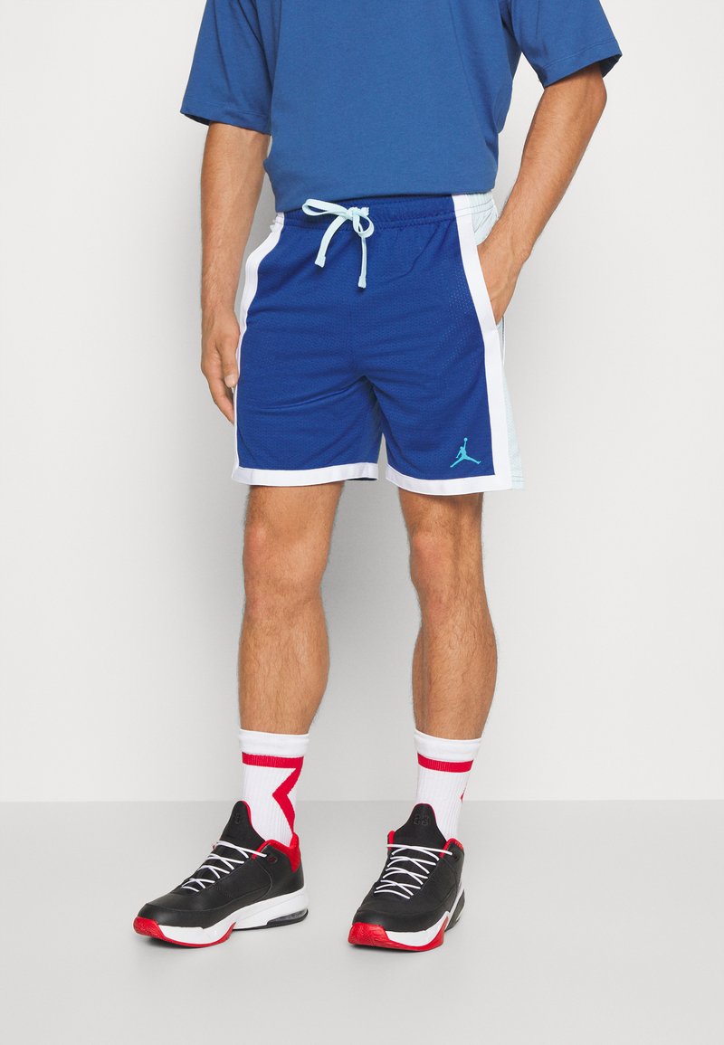 Blue Faux Suede Jogger Short main image 0