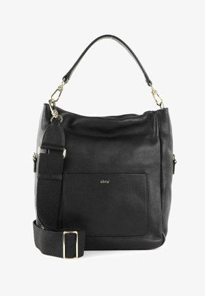 Abro DALIA HOBO RAQUEL SMALL - Handtasche - black/gold