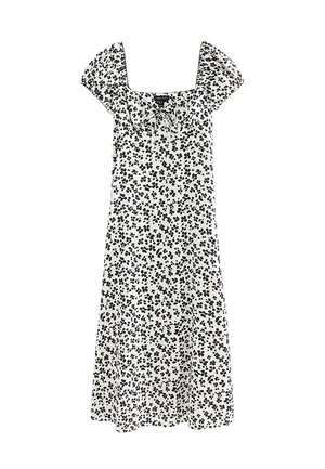 New Look, FLORAL PRINT MILKMAID MIDI DRESS - Vestido informal - off white