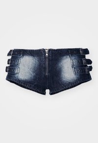 ZIP UP BUCKLE HOT PANTS - Kratke hlače od trapera - denim