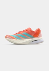 ADIZERO BOSTON 13 - Bėgimo batai plentui - semi coral   flash aqua   flash orange