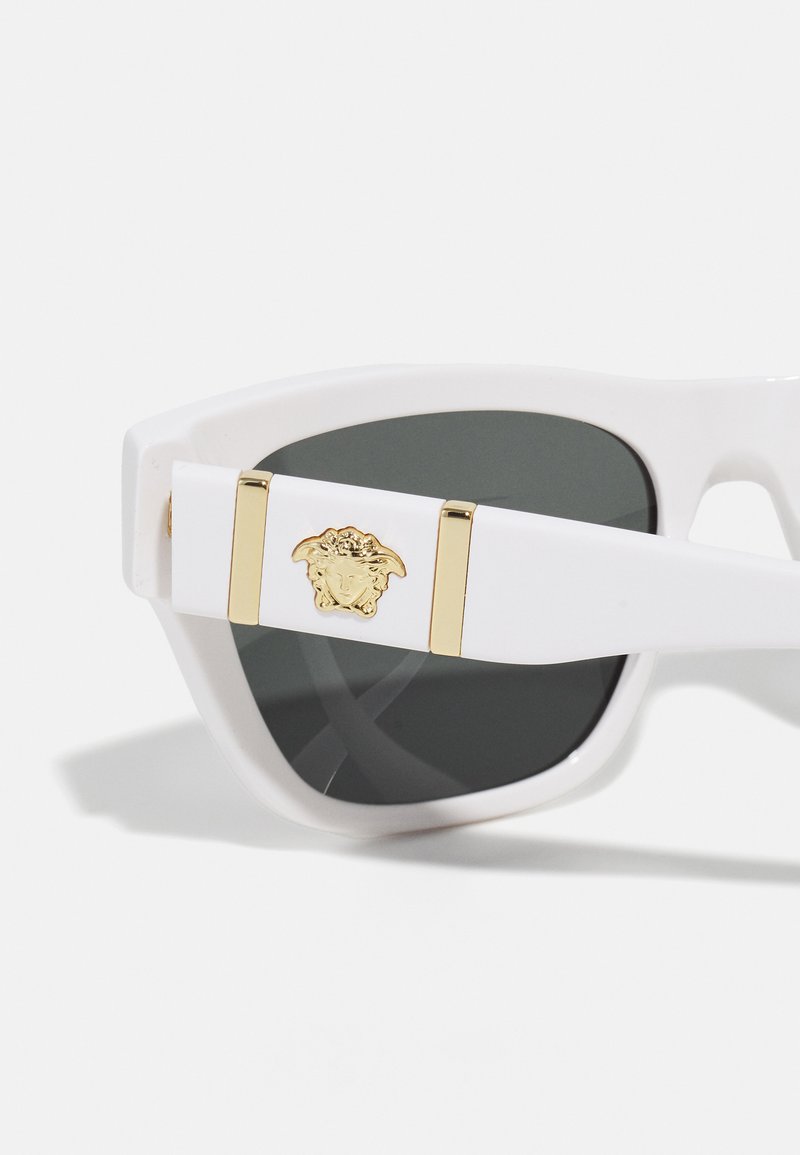 Versace UNISEX - Sunglasses - white/dark grey/white - Zalando.ie