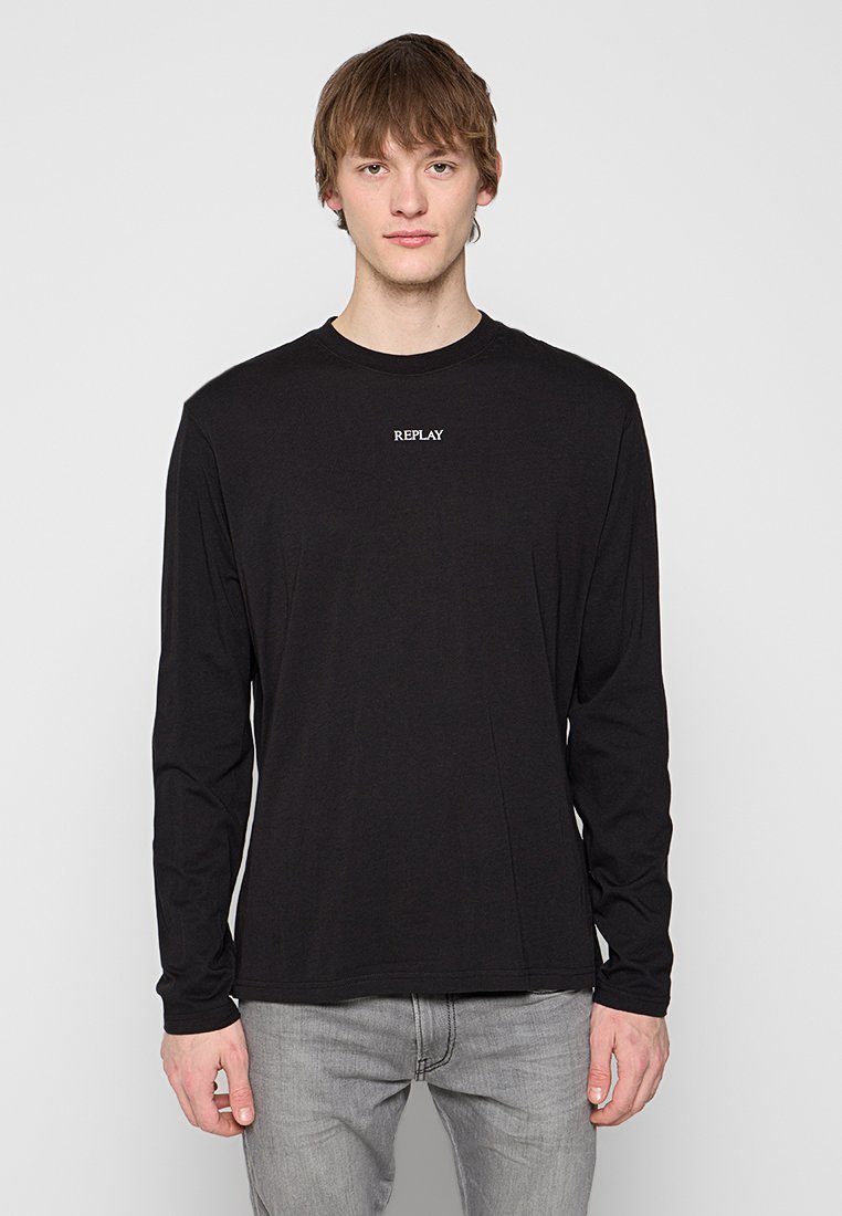 Replay Longsleeve zwart