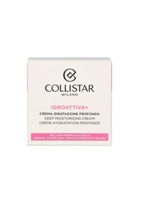 White box packaging for moisturizing cream, featuring a logo and text in black and pink, with multilingual product information on the front.
