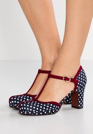 Plateaupumps - dark blue