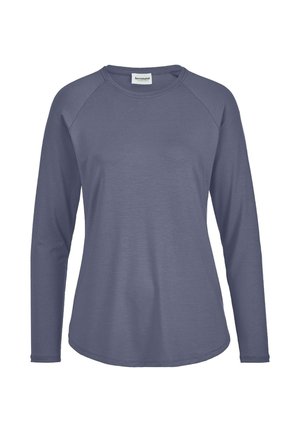 Langarmshirt - schieferblau