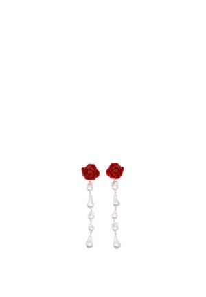 Pendientes - rojo oscuro