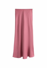 SATIN MIDI SKIRT - Maxi skirt - dusky pink