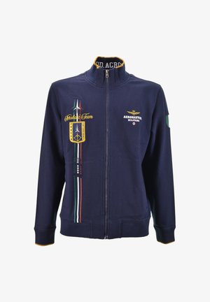 AERONAUTICA MILITARE Felpa con zip - blu