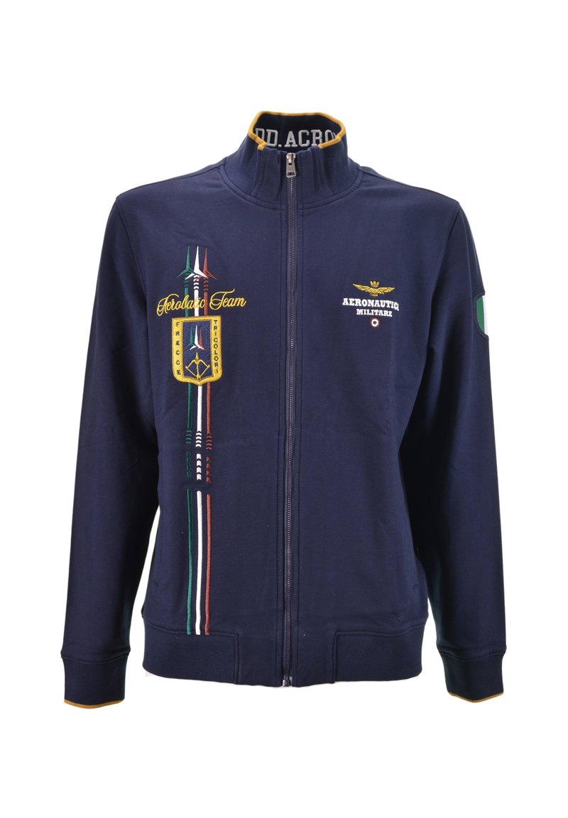 AERONAUTICA MILITARE Felpa con zip - blu