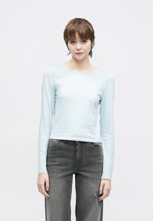 ONLKISS LIFE OPEN - Top s dlhým rukávom - cashmere blue