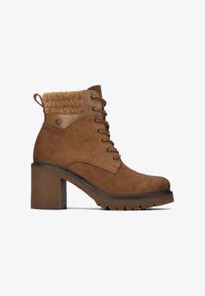Refresh, BOTIN DE MUJER CON TACÓN - Botines con plataforma - camel