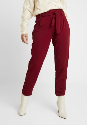 Pantalon classique - dark red