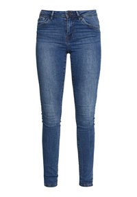 VMTANYA PIPING - Jeggings - medium blue denim