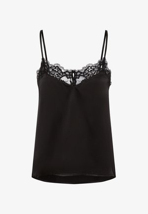 LASCANA Pyjama top - schwarz