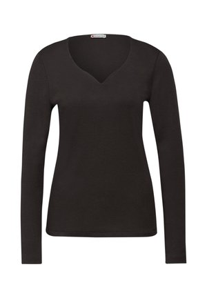 MIT HERZAUSSCHNITT - Langarmshirt - braun