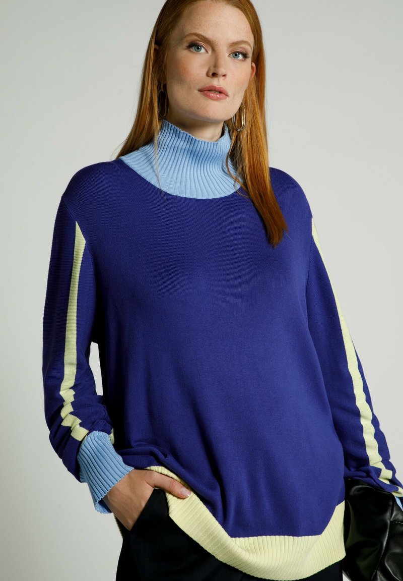 Damen Strickjacken | Ulla Popken Strickpullover blauviolett/nicht definiert - FP49011 Damen Strickjacken | Ulla Popken Strickpullover blauviolett/nicht definiert - FP49011