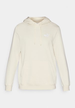 Hoodie couleur crème avec des manches longues, capuche réglable à cordon de serrage et poche kangourou à l'avant. Présente un subtil logo Puma blanc sur la poitrine.