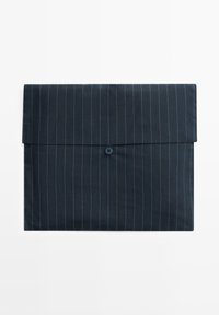 Massimo Dutti SHORT SLEEVE AND STRIPED SET - Nattøj sæt - mottled dark blue