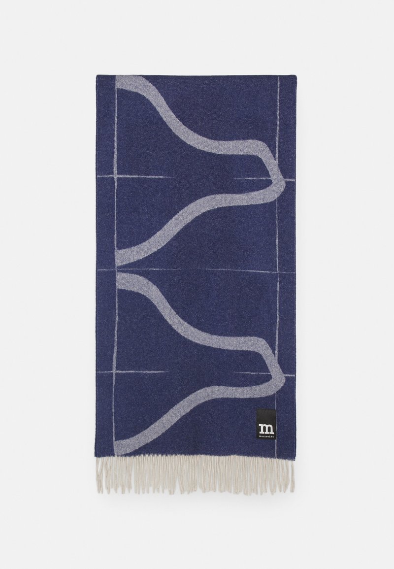 Marimekko OVLIN RAPPU SCARF - Écharpe - dark navy/offwhite/bleu marine ...