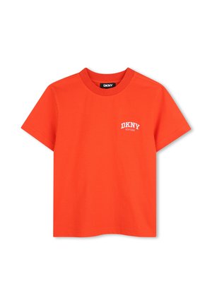 DKNY, TEE-SHIRT MANCHES COURTES - T-shirt imprimé - coquelicot