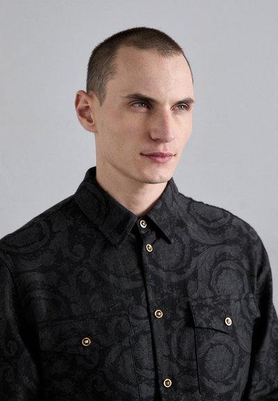 Versace BAROCCO - Chemise - black/grey melange
