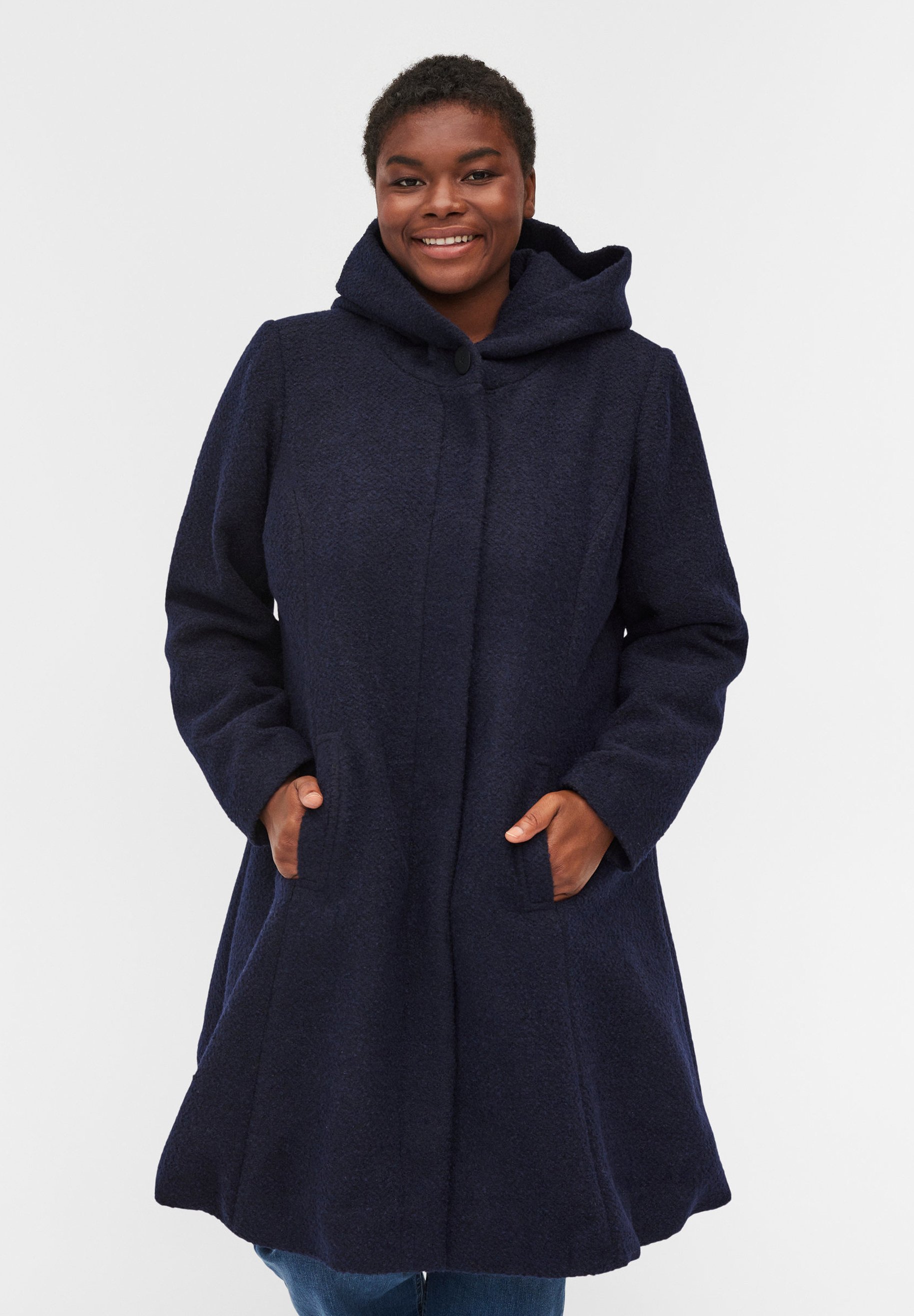 Zizzi Short coat - night sky mel./dark 