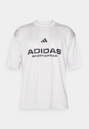adidas Sportswear TIRO TEE - T-shirts med print - grey one/black