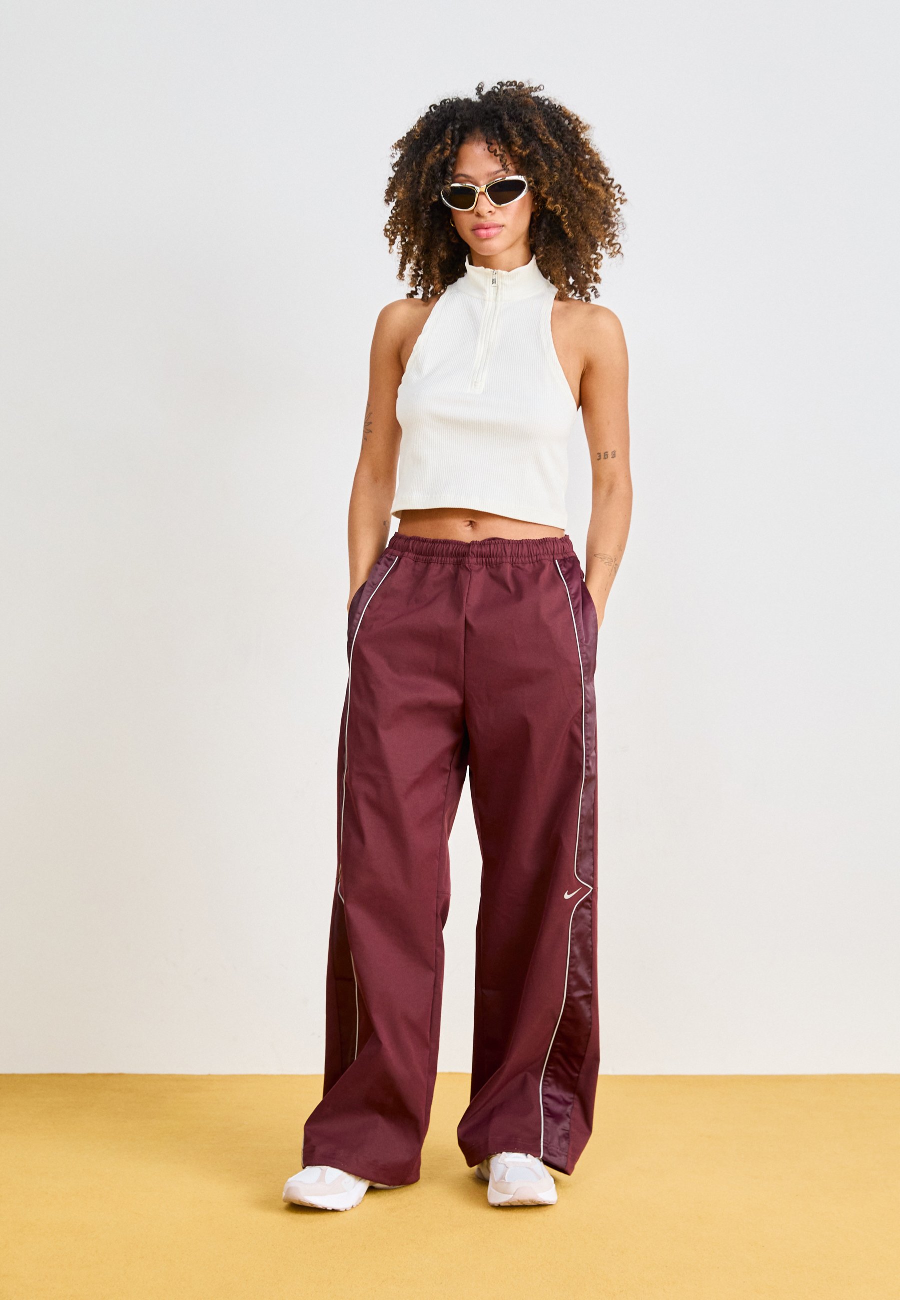 nike essential burgundy tracksuit